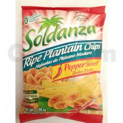 Soldanza Pepper Sweet Ripe Plantain Chips 12x1