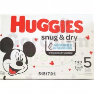 Huggies Snug And Dry Mickey Mouse Stage 5 132 Diapers