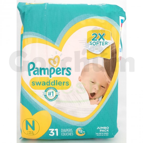 Pampers Swaddlers Jumbo Pack 31 Diapers