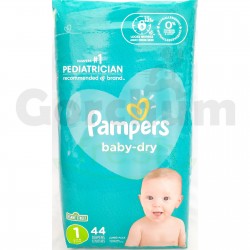Pampers Baby Dry Stage 1 Jumbo Pack 44 Diapers