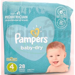Pampers Baby Dry Stage 4 Jumbo Pack 28 Diapers
