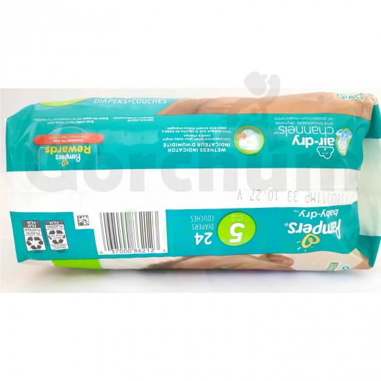 Pampers Baby Dry Stage 5 Jumbo Pack 24 Diapers