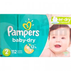 Pampers Baby Dry Stage 2 Super Pack 112 Diapers