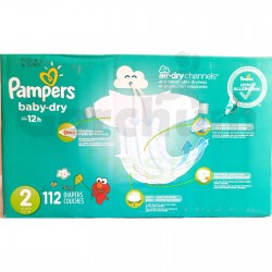 Pampers Baby Dry Stage 2 Super Pack 112 Diapers