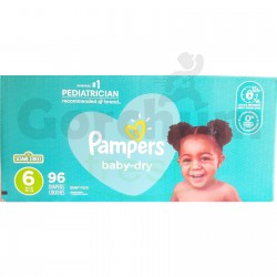 Pampers Baby Dry Giant Value Stage 6 96 Diapers