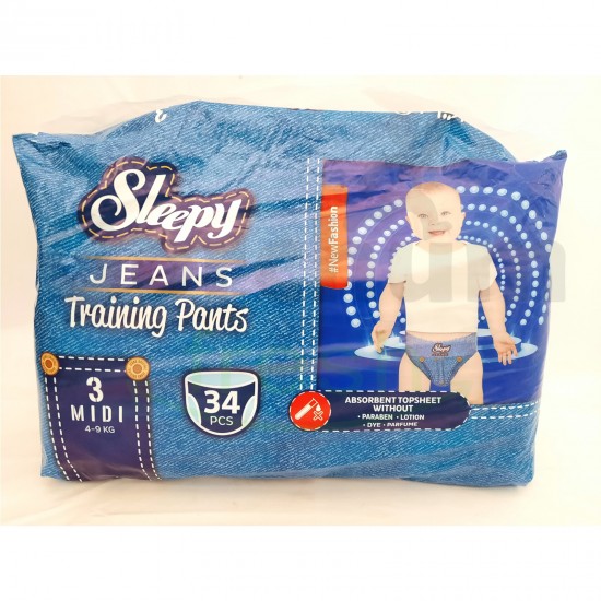 Sleepy Jeans Training Pants Size 3 34 Pcs