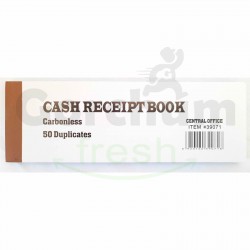 Cash Receipt Book Carbonless 50 Duplicates