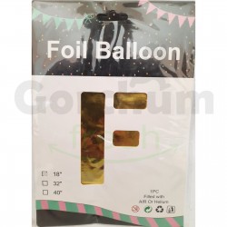 Gold Letter F Foil Balloon 18 Inches