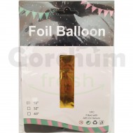 Gold Letter I Foil Balloon 18 Inches