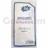 White Envelope Auto-Adhesives size 110X220 mm 50X1