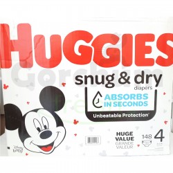 Huggies Snug & Dry Diapers Mickey Mouse Stage 4 148 Diapers