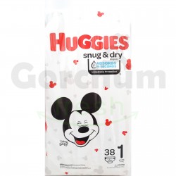 Huggies Snug & Dry Diapers Mickey Mouse Stage 1 38 Diapers