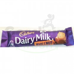 Cadbury Dairy Milk Whole Nut Chocolate Bar 45g