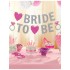Bride To Be Glitter Pink and Silver Letter Banner 