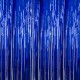 Tinsel Curtain Chrome Blue Colour