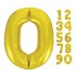 Gold 0 Foil Balloon 32 inch