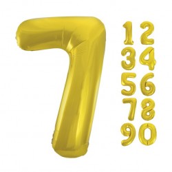 Gold Number 7 Foil Balloon 32 inch