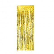 Tinsel Curtain Chrome Gold Colour