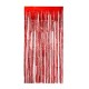 Tinsel Curtain Chrome Red Colour