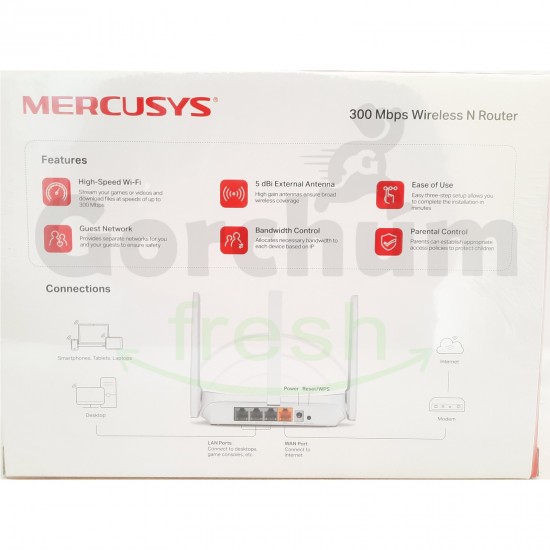 Mercusys 300 Mbps Wireless N Router Model: MW305R