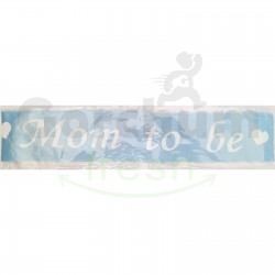 Mom To Be Blue And White Sash