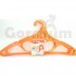 Plastic Orange Hanger 3 Pcs