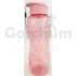 Pink Plastic Water Bottle with Screw Cork