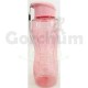 Pink Plastic Water Bottle with Screw Cork