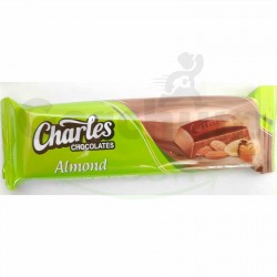 Charles Milk Chocolate With Almonds Chocolate Bar 50g