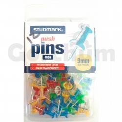 Studmark Push Pins Transparent Color 9mm 