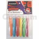 Studmark Multi-Colour Rainbow Glitter Tubes 8 Pcs 