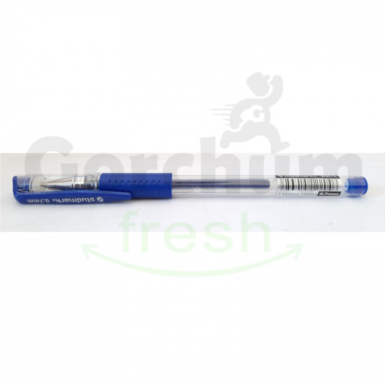 Studmark G-Grip Blue Gel Ink Pen 0.7mm Metal Tip