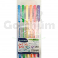 Studmark Neon Color Gel Ink Pen 6 Pcs 