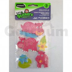 Studmark Hippo Foam Stickers