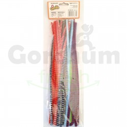 Studmark Assorted Color Zebra Pattern Chenille 40 pcs 