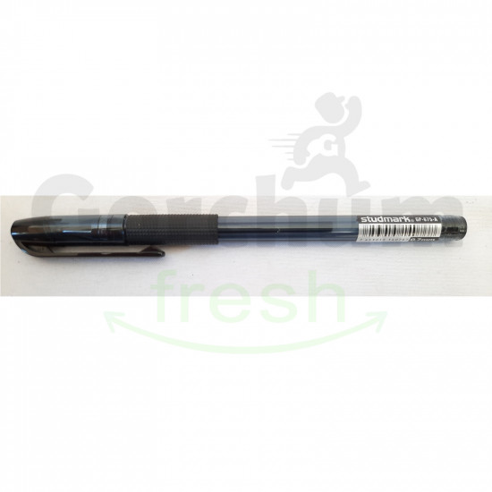 Studmark G-Grip Black Gel Ink Pen 0.7mm Metal Tip