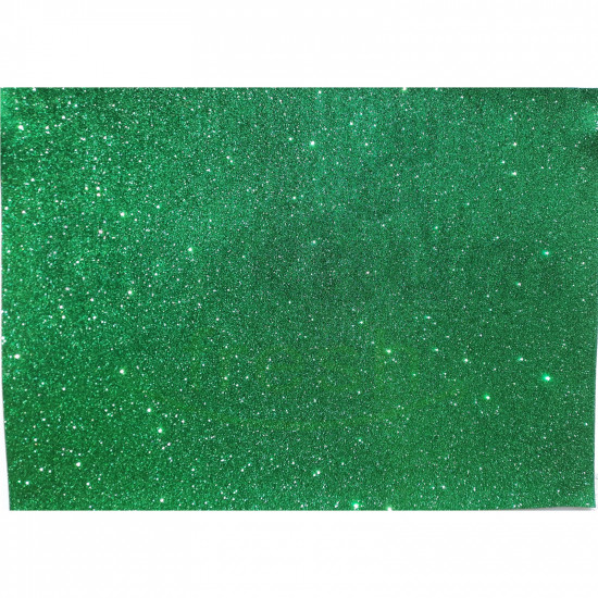 Studmark Eva Glitter Foam Christmas Green Sheet 50 x 70cm