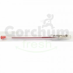 Studmark Red Semi Gel Ink Pen 0.7mm Metal Tip 12x1