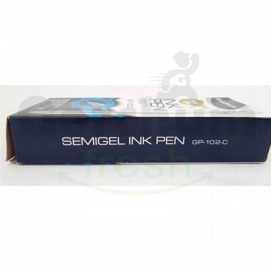 Studmark Blue Semi Gel Ink Pen 0.7mm Metal Tip 12x1