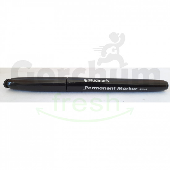 Studmark Black Permanent Marker Fine Bullet Tip 3.8mm