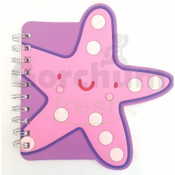 Pink Starfish Silicon Note Book 