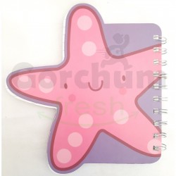 Pink Starfish Silicon Note Book 