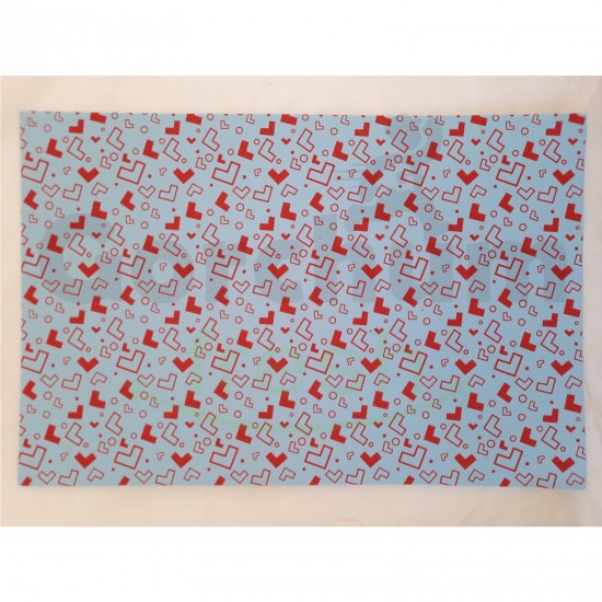 Pointer Dark Blue L Pattern Design Foam Sheet 19.5x29.5 cm