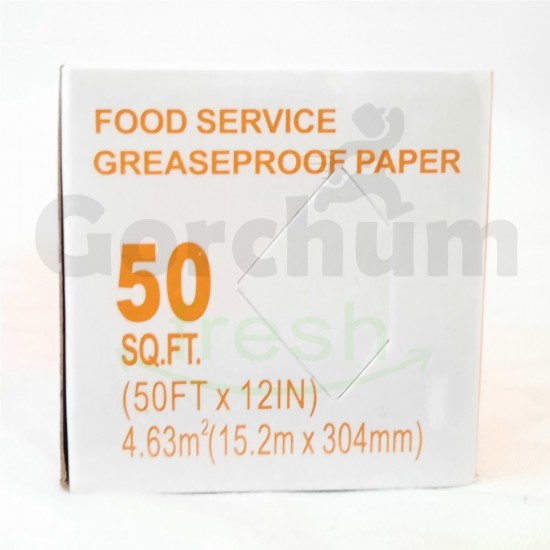 Food Service Greaseproof Paper 50 sqft