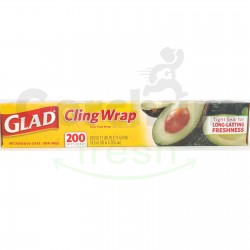 Glad Cling Wrap Clear Food Wrap 200 Sq Ft