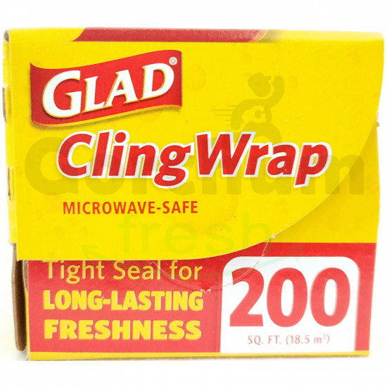 Glad Cling Wrap Clear Food Wrap 200 Sq Ft