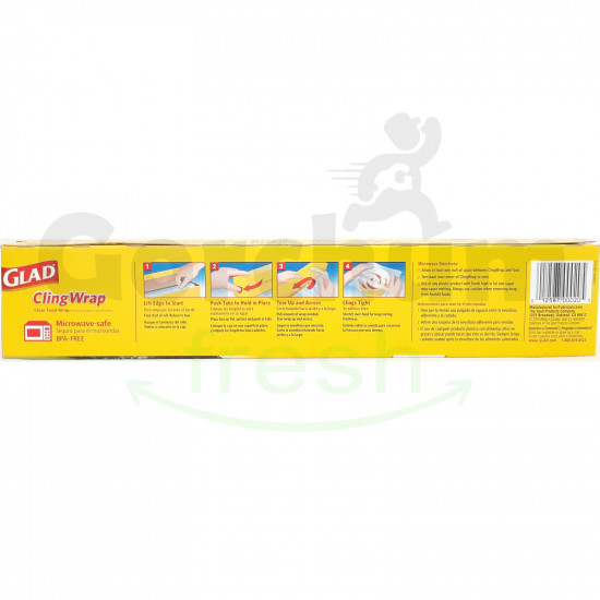 Glad Cling Wrap Clear Food Wrap 200 Sq Ft