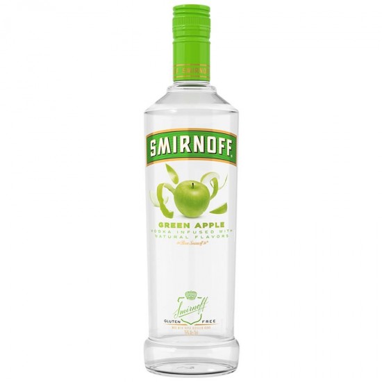 Smirnoff Green Apple Flavored Vodka 750ml