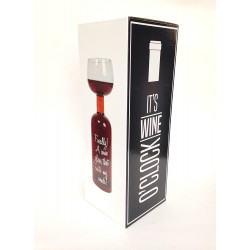 Wine Bottle Shaped Wine Glass 750ml