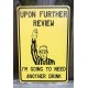 Funny Metal Sign 12 inch x 8 inch